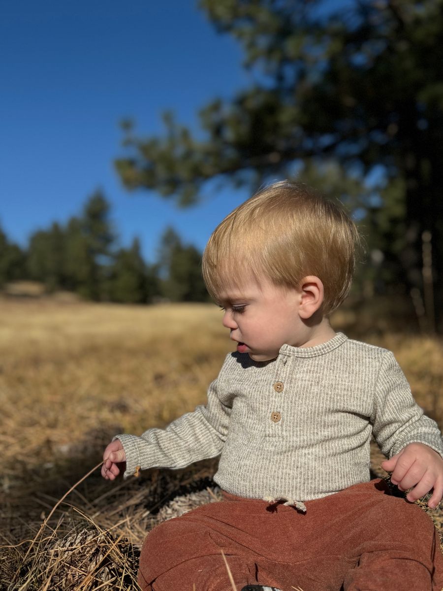 Aynor Henley Onesie | Heathered Biscuit | Me & Henry