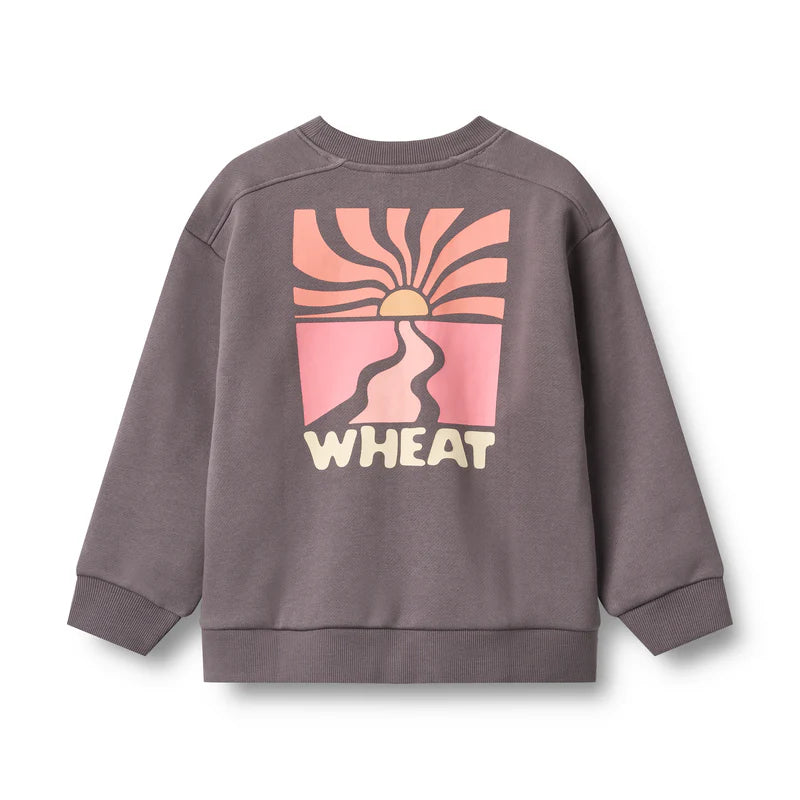 Sweatshirt Ellis | Purple Stone | Wheat Kids
