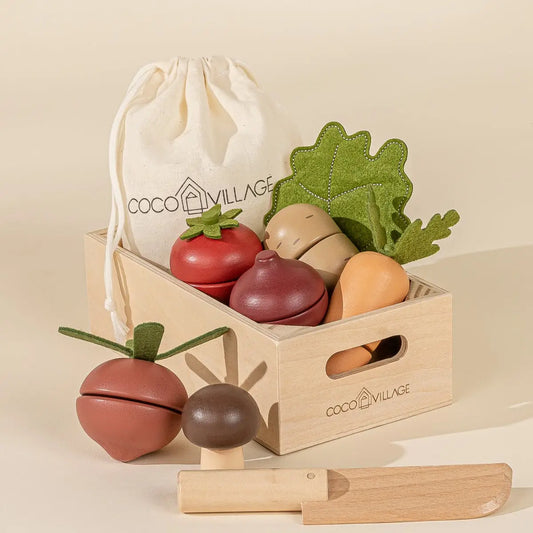 Wooden Vegetables Playset | Coco Village
