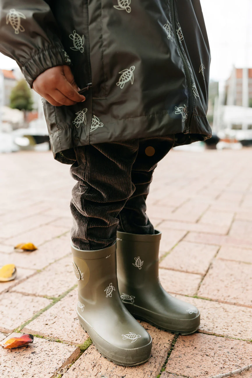 Jamie Kay Rubber Gumboot - Turtle Dark Olive