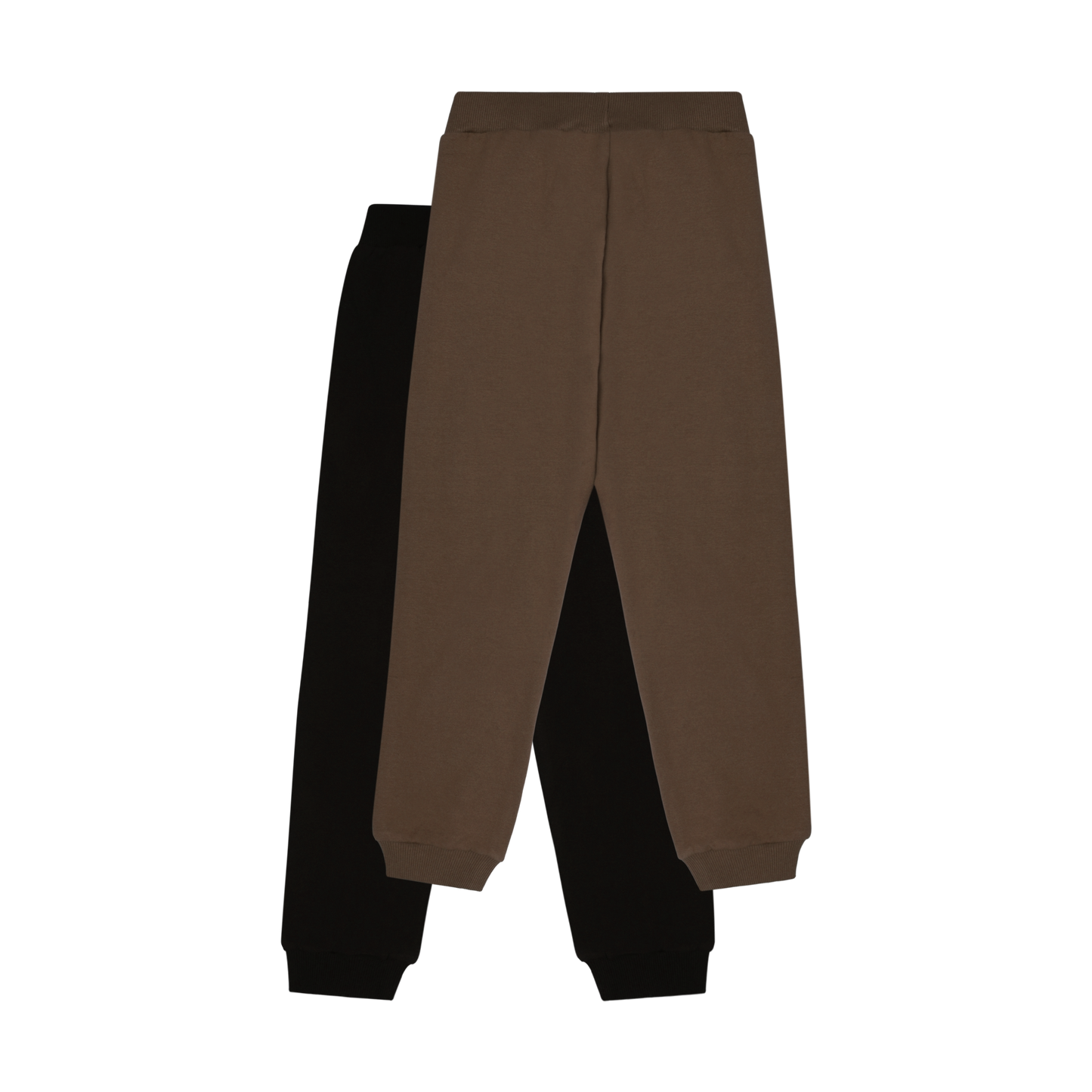 2 Pack Sweat Pants | Brown + Navy Blue | Minymo