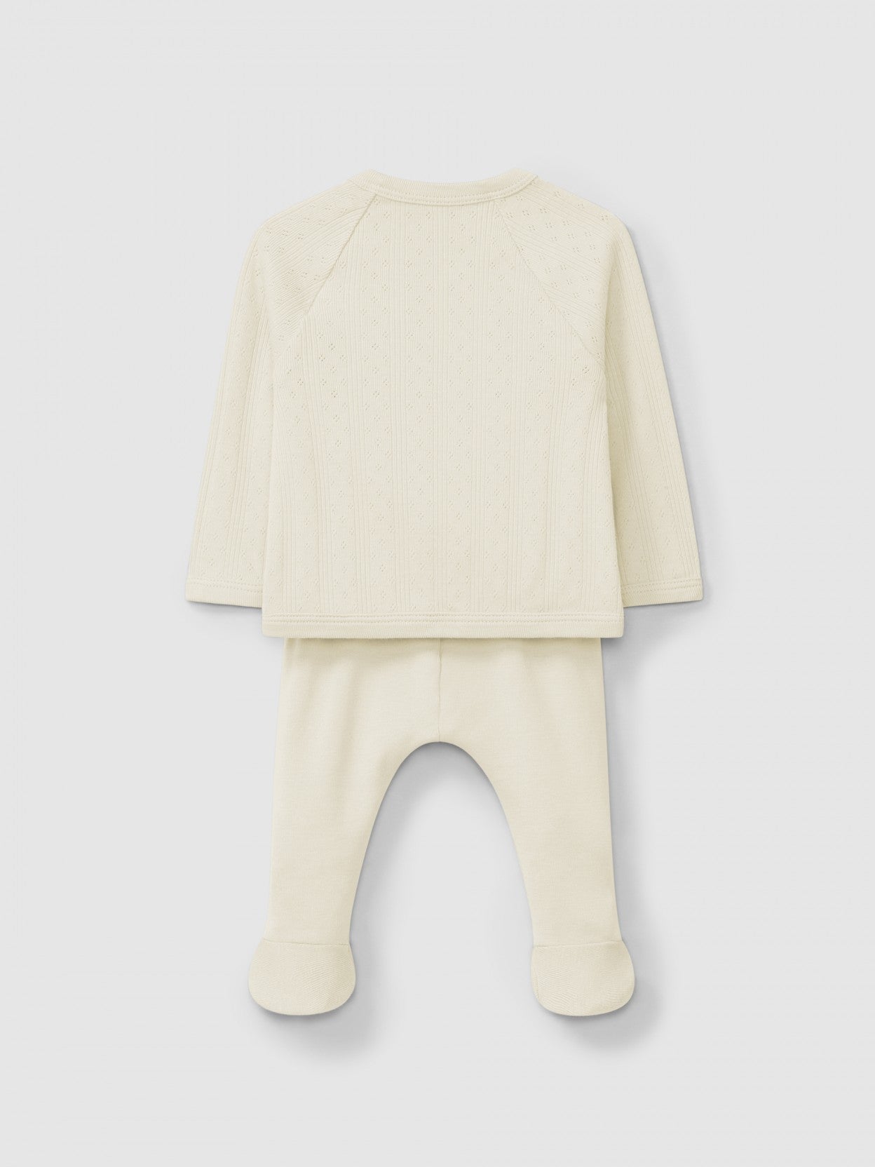 Three-piece ajour pattern set | Natural | Snug