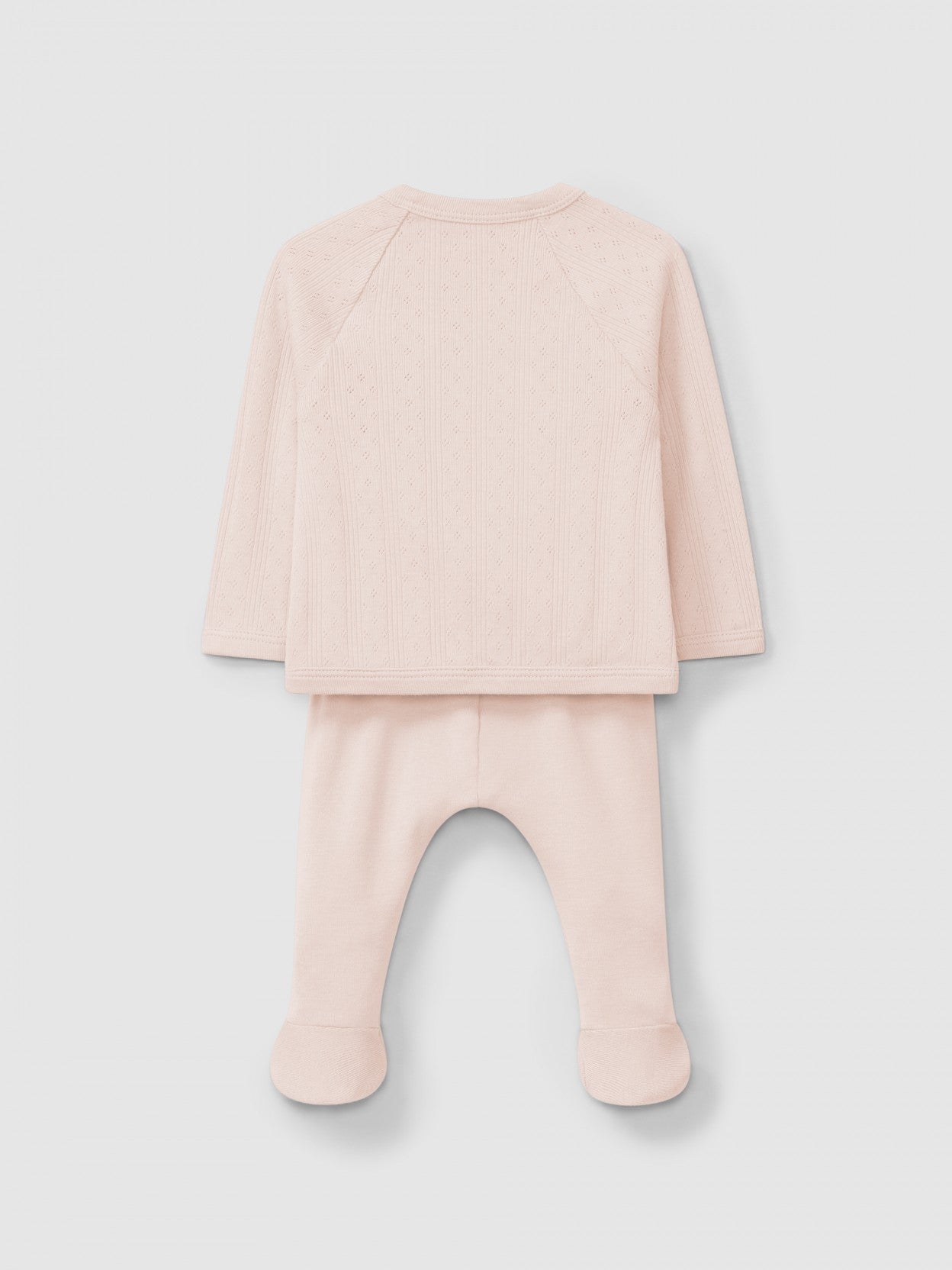 Three-piece ajour pattern set | Pink | Snug