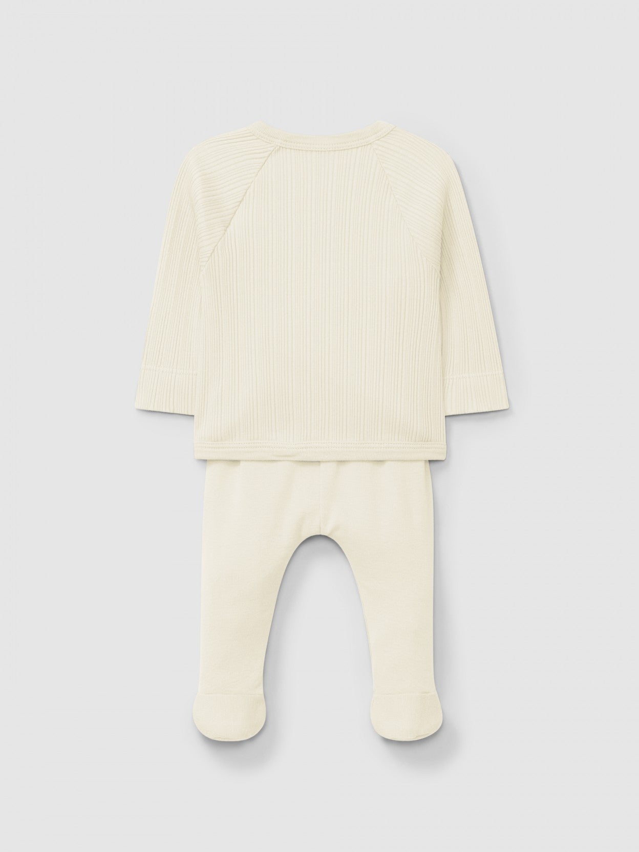 Three-piece set in ribbed jersey | Natural | Snug