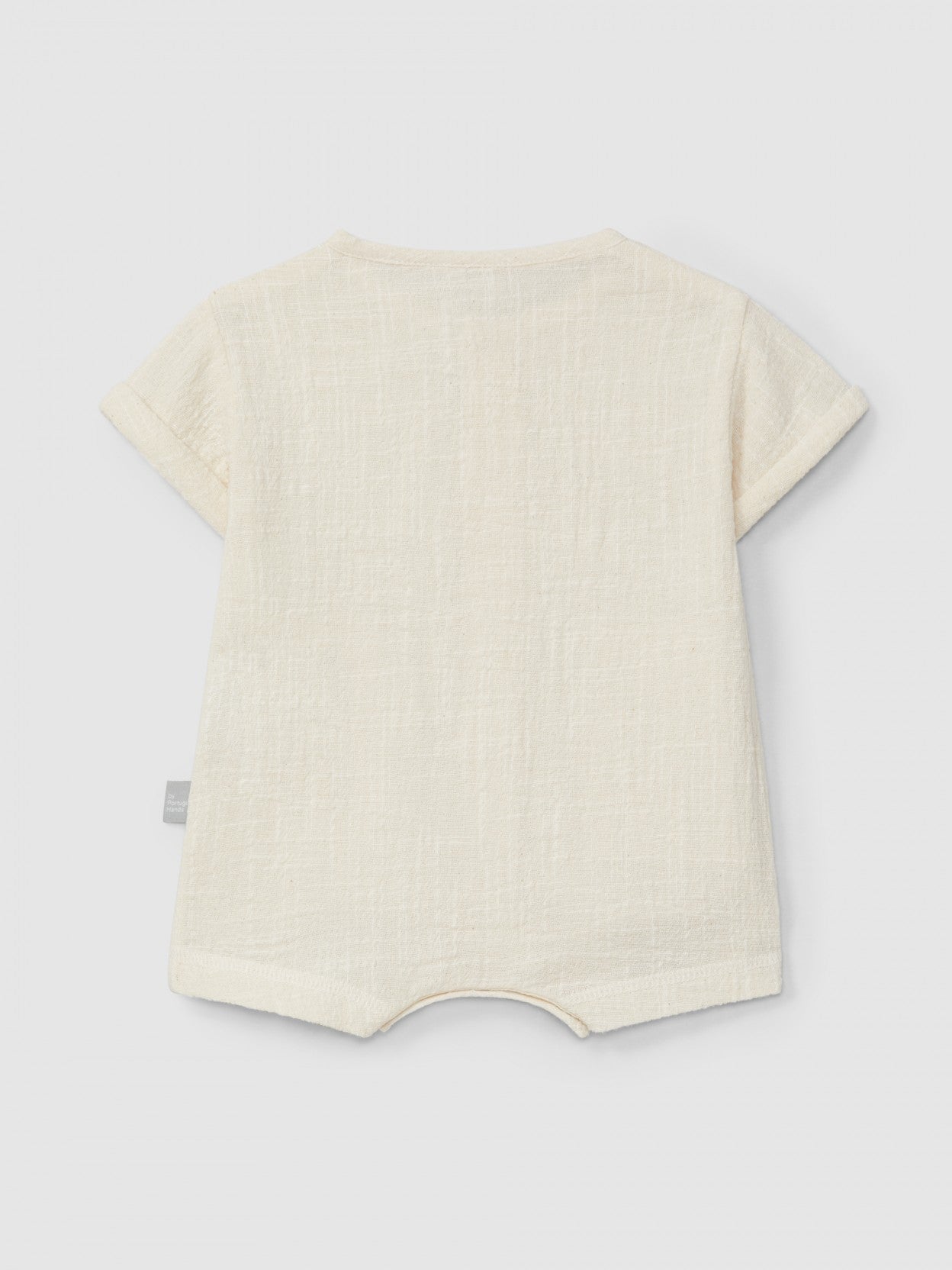 Natural-effect short-leg romper | Natural | Snug