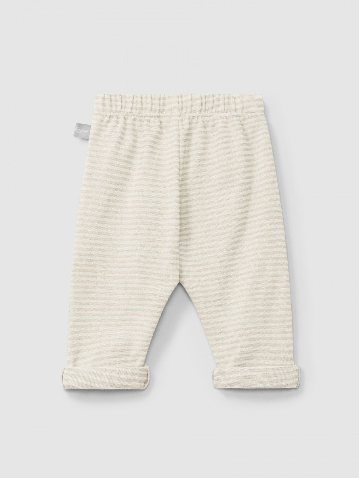 Cotton striped pull-up pants | Natural | Snug