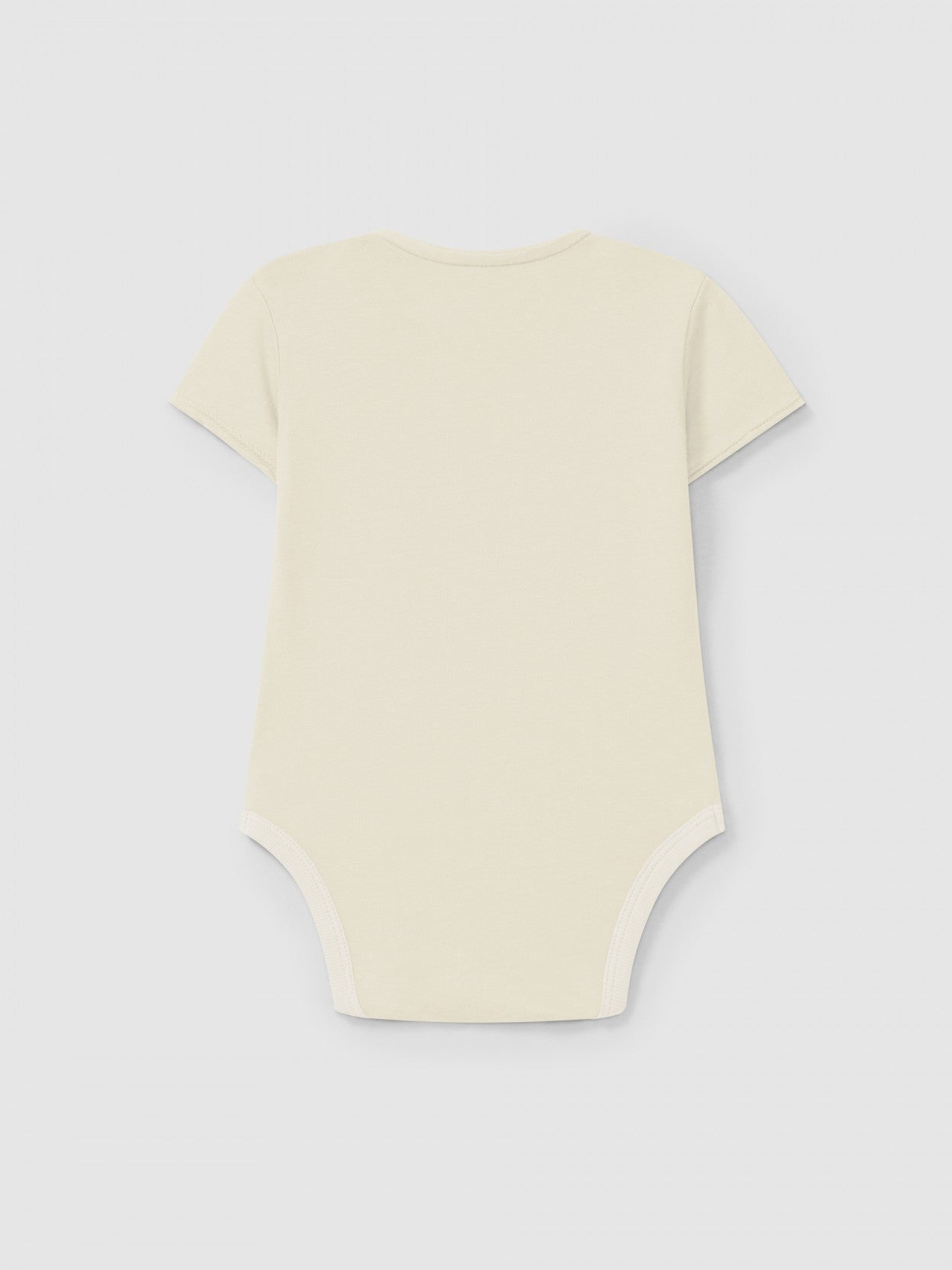 Plain bodysuit without collar | Natural | Snug