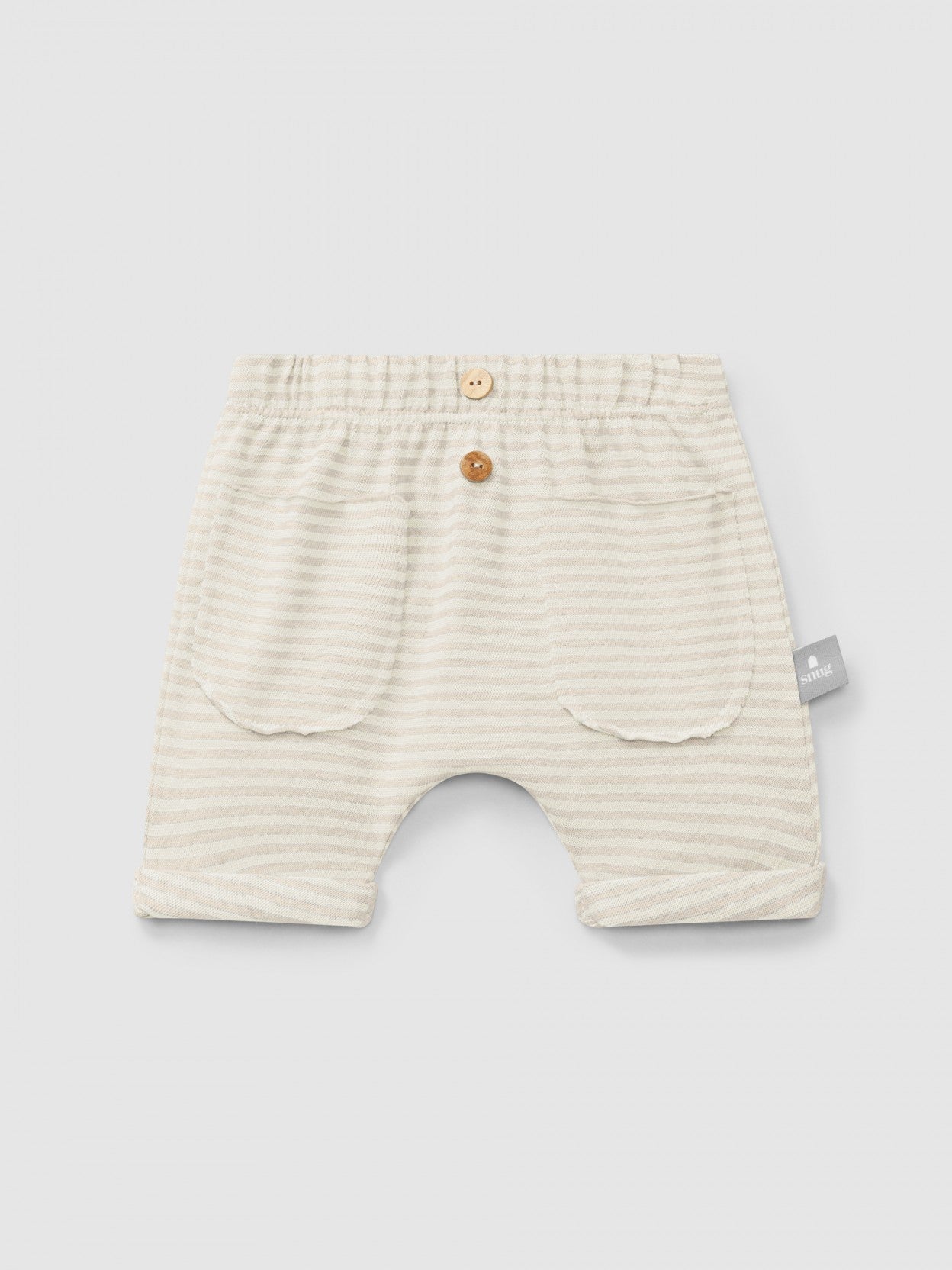 Cotton striped shorts | Natural | Snug