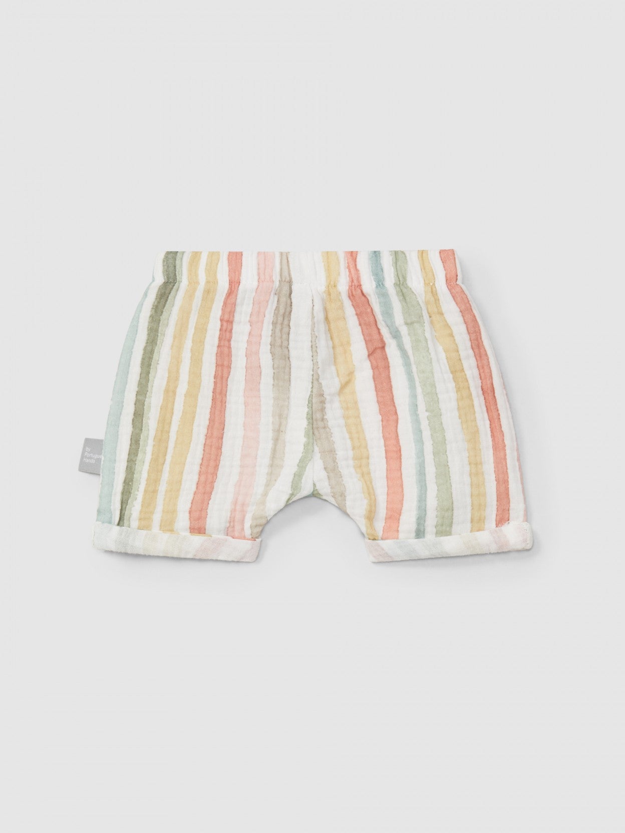Multi-colour striped pull-up shorts | Multicolor | Snug