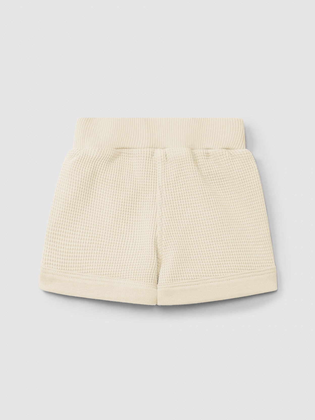 Waffle weave pull-up shorts | Natural | Snug
