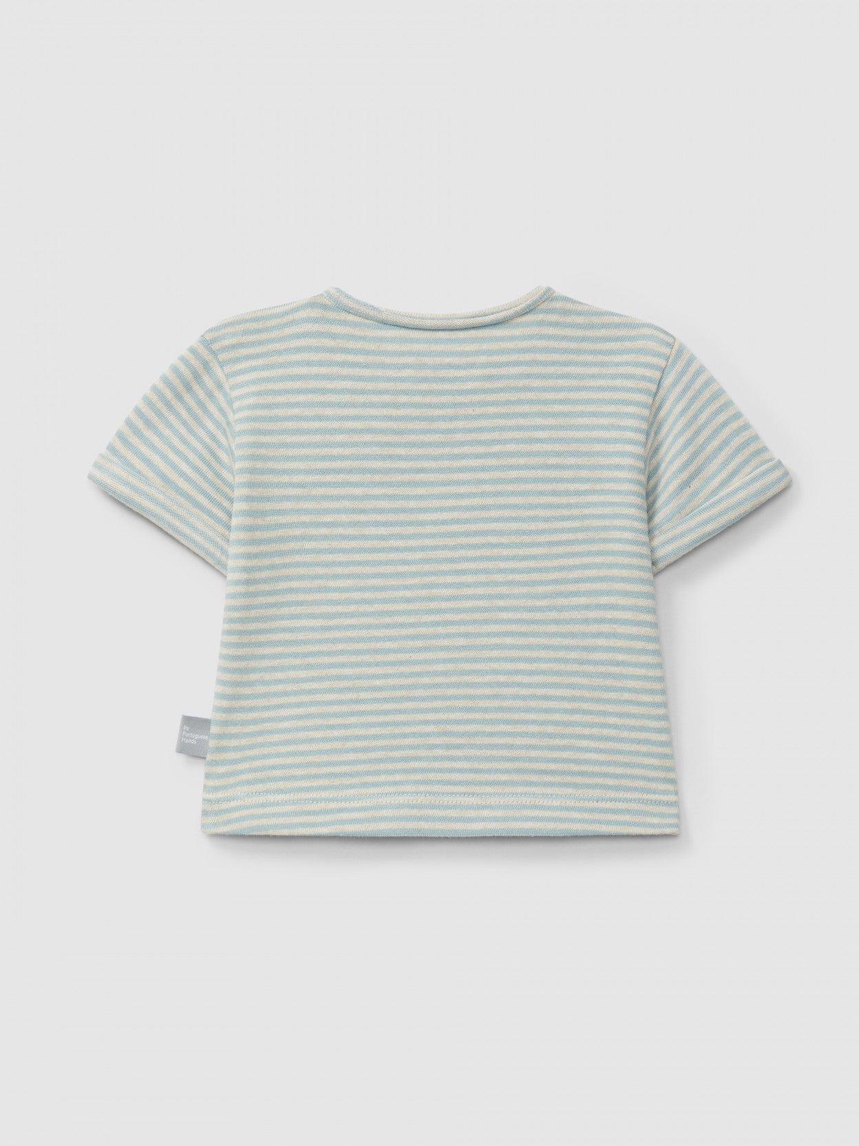 Cotton striped T-shirt | Mint Blue | Snug