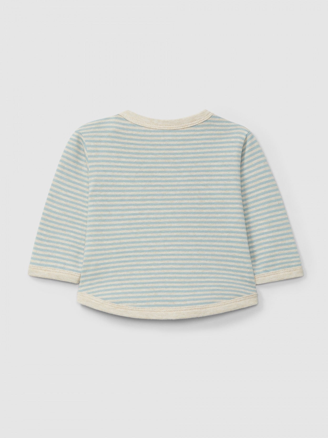Cotton striped longsleeve | Mint Blue | Snug