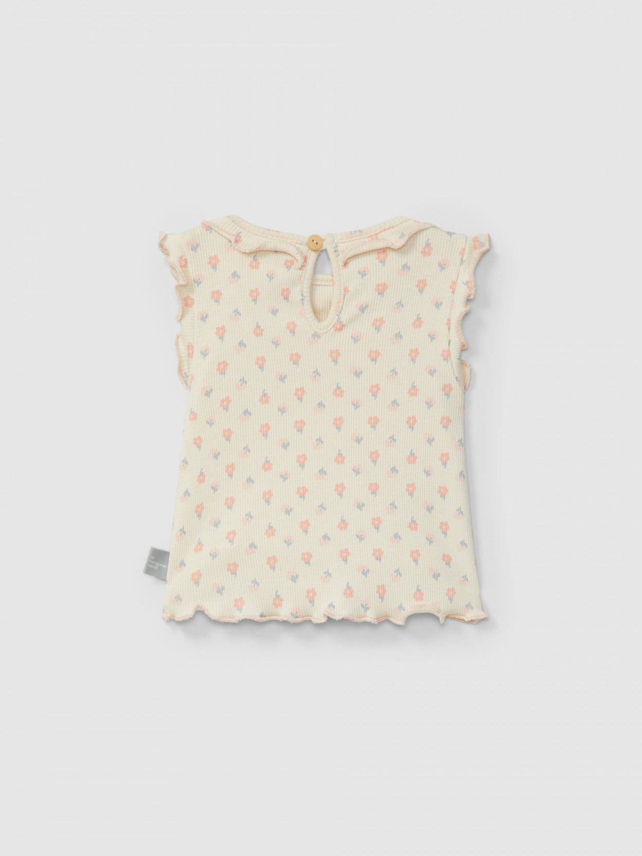 Ribbed jersey singlet floral print | Pink | Snug