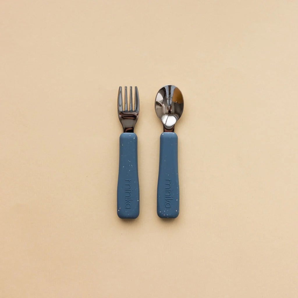 Metal Fork and Spoon Set