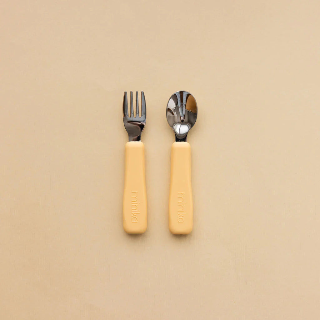 Metal Fork and Spoon Set