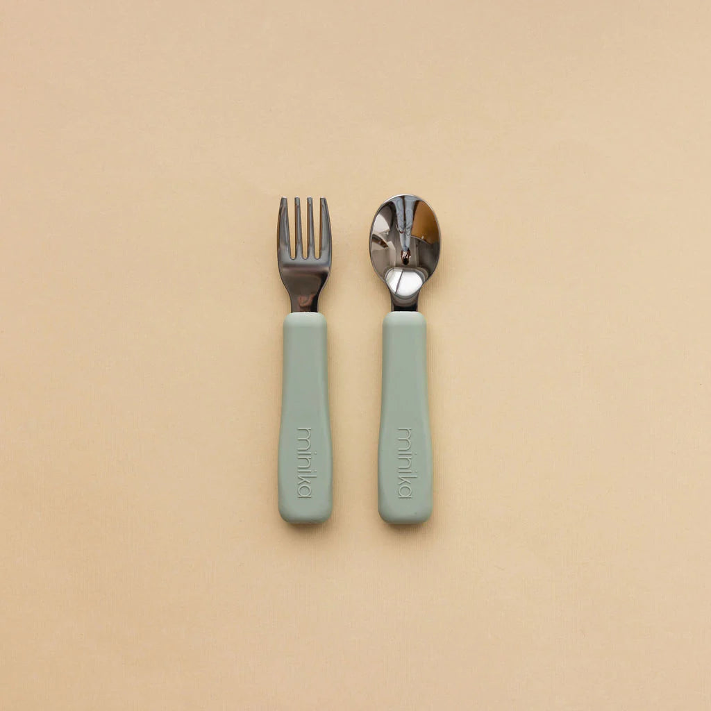 Metal Fork and Spoon Set