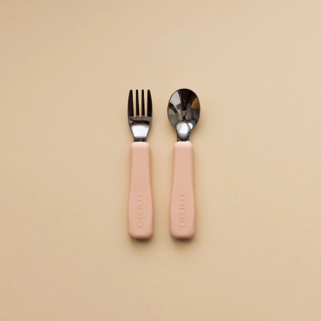 Metal Fork and Spoon Set