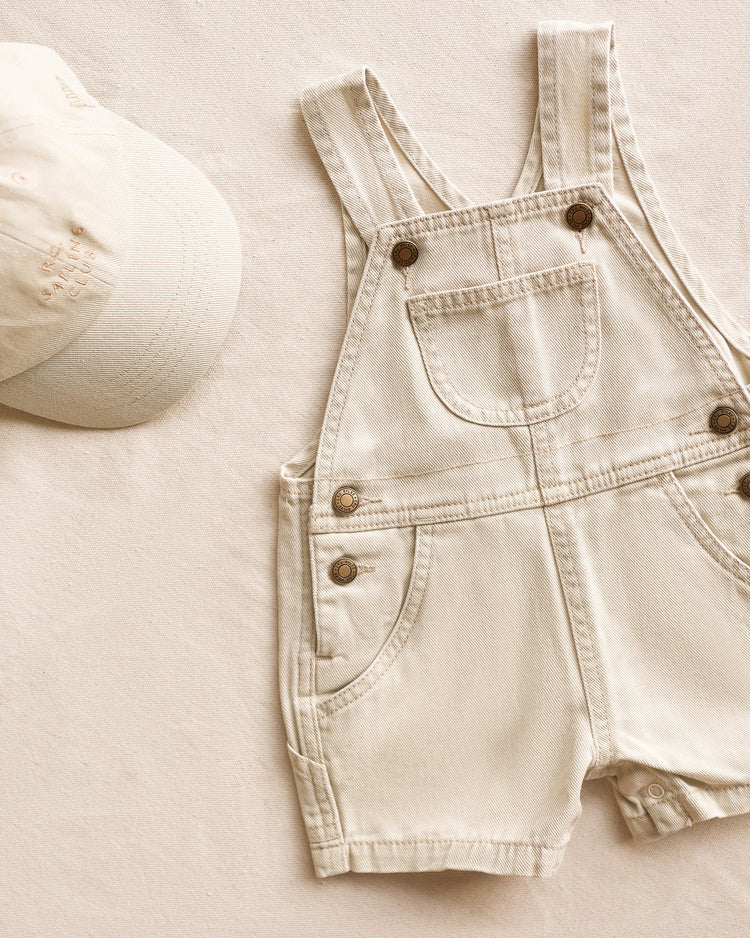 Denim Shortalls | Stone | Rylee & Cru