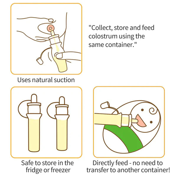 Silicone Colostrum Collector Set 4ml (Pre-Sterilised) | Haakaa