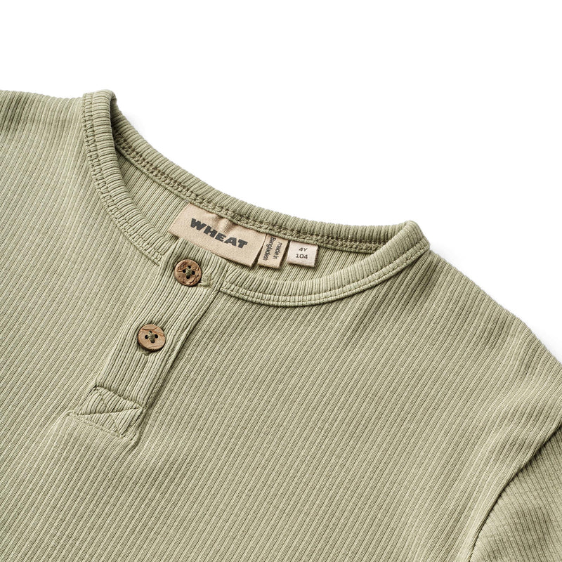 Morris T-Shirt | Green Tea | Wheat Kids