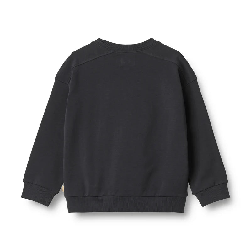 Sweatshirt Badge Sander | Navy | Wheat Kids