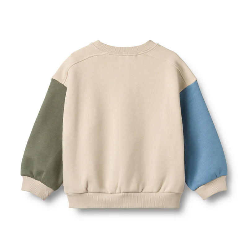 Sweatshirt Badge Elliot | Off White | Wheat Kids