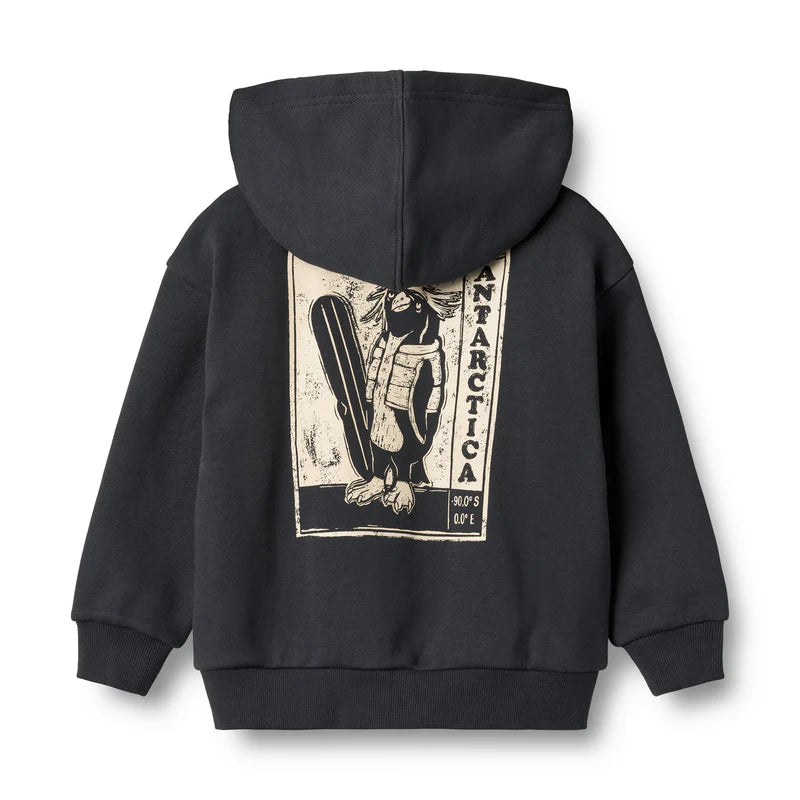 Sweatshirt Zip Francis | Navy | Wheat Kids