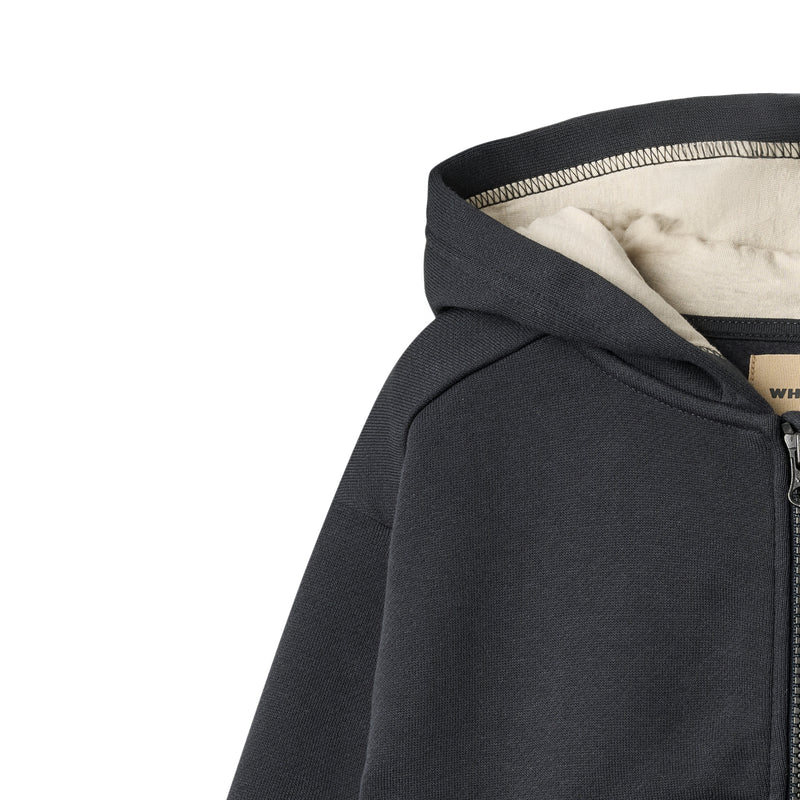 Sweatshirt Zip Francis | Navy | Wheat Kids