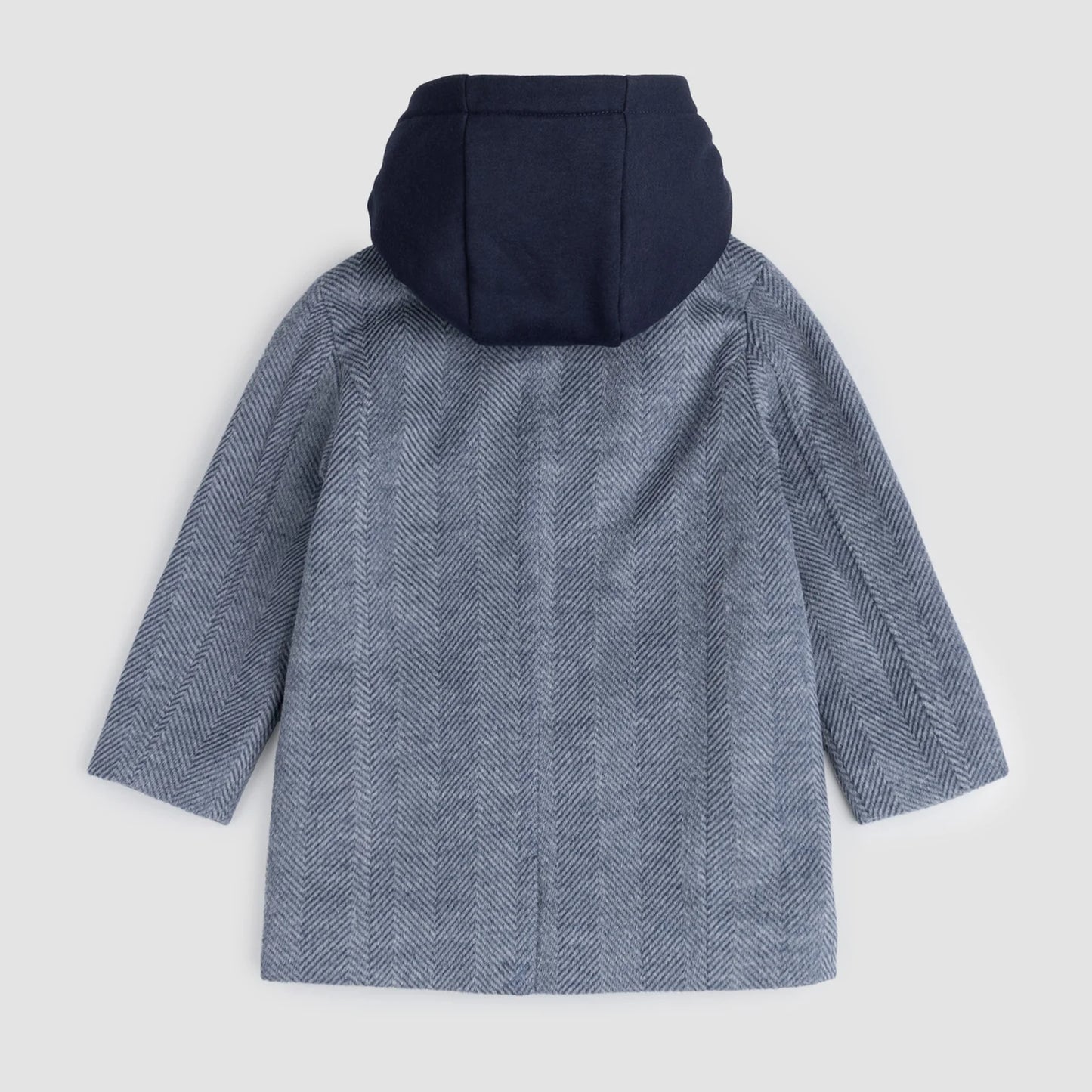 Dress Coat Hooded | Blue | Miles The Label