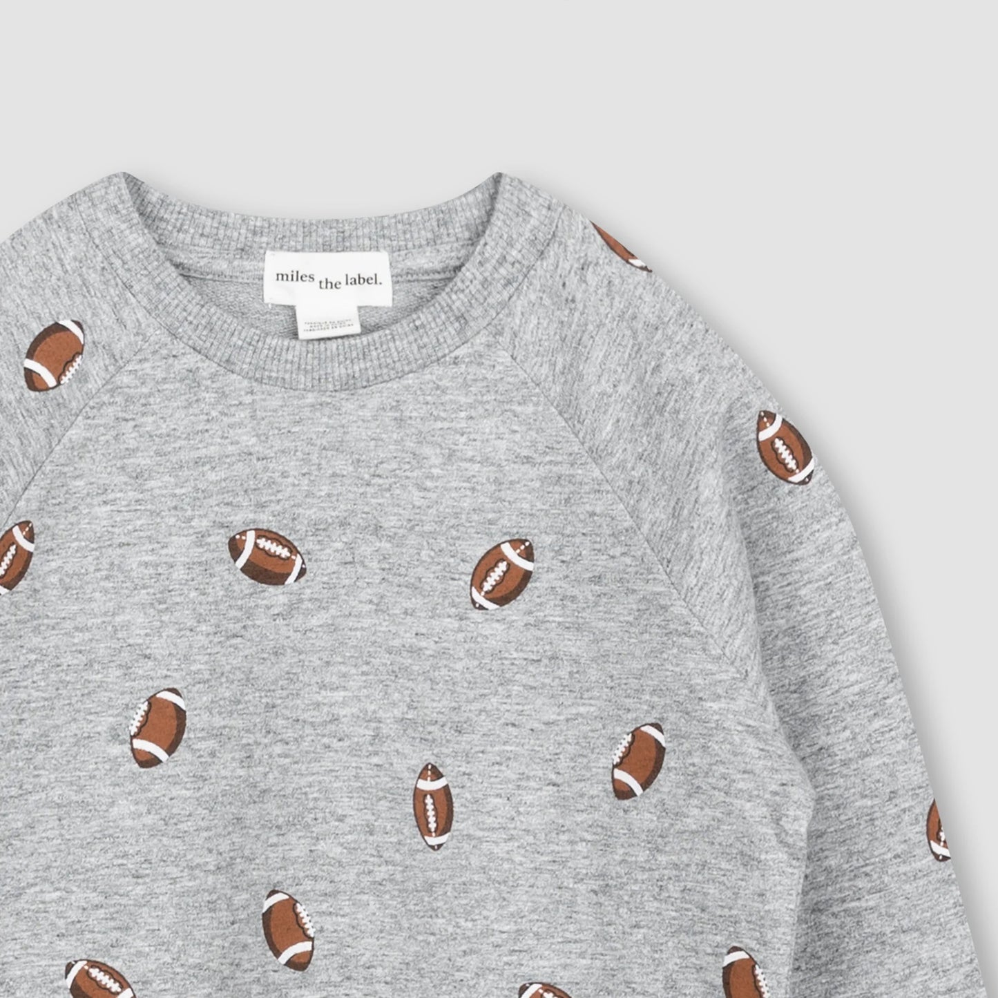Football Print Sweatshirt | Miles The Label