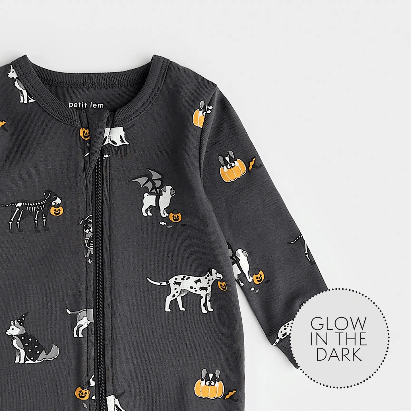 Howl-oween Print on Asphalt Sleeper | Petit Lem