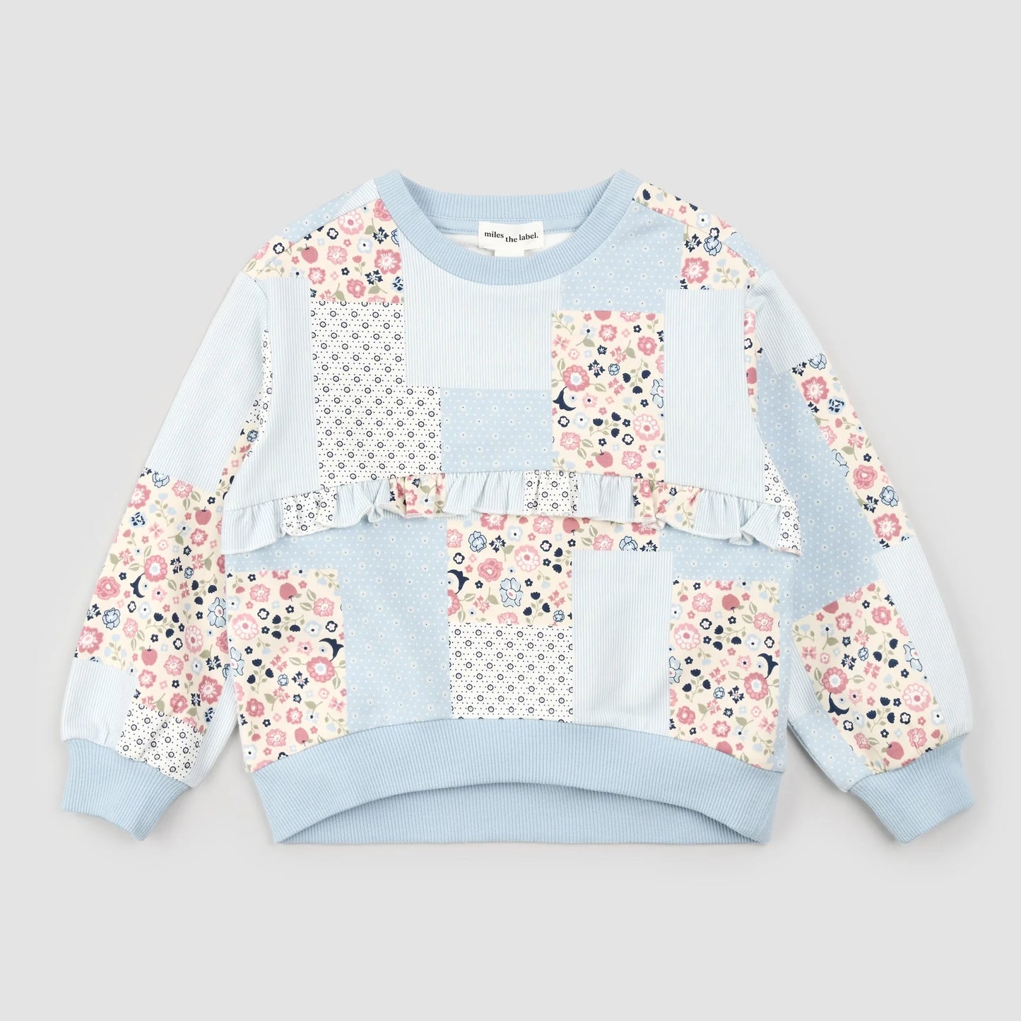 Sweatshirt | Floral Patchwork Print | Miles the Label