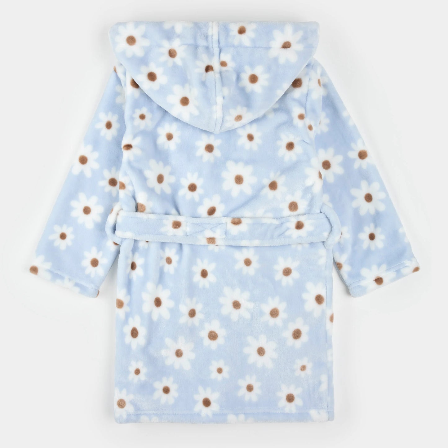 Plush Robe | Light Blue Daisy Print | Petit Lem