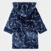 Plush Robe | Navy Hockey Stick | Petit Lem