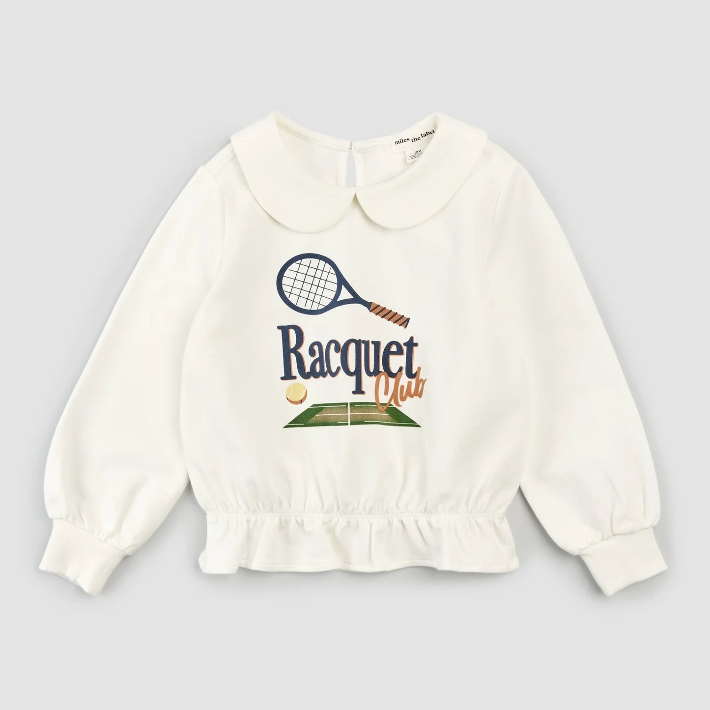 Racquet Club Collared Girl's Sweater | Miles The Label