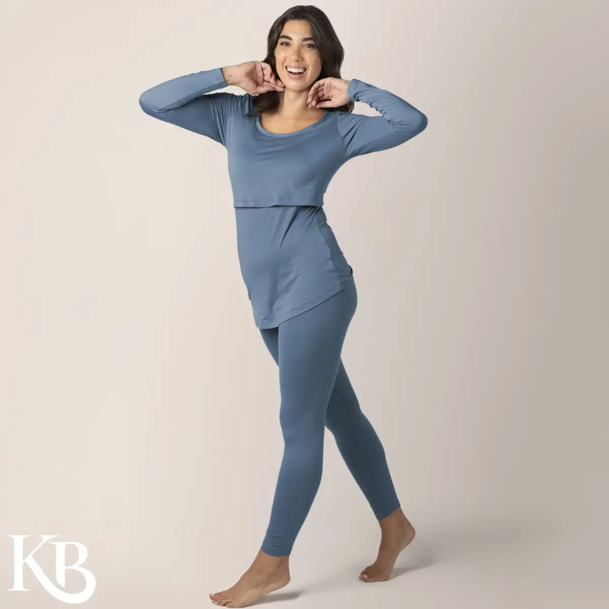 Jane Long Sleeve Nursing Pajama Set - Top & Bottom