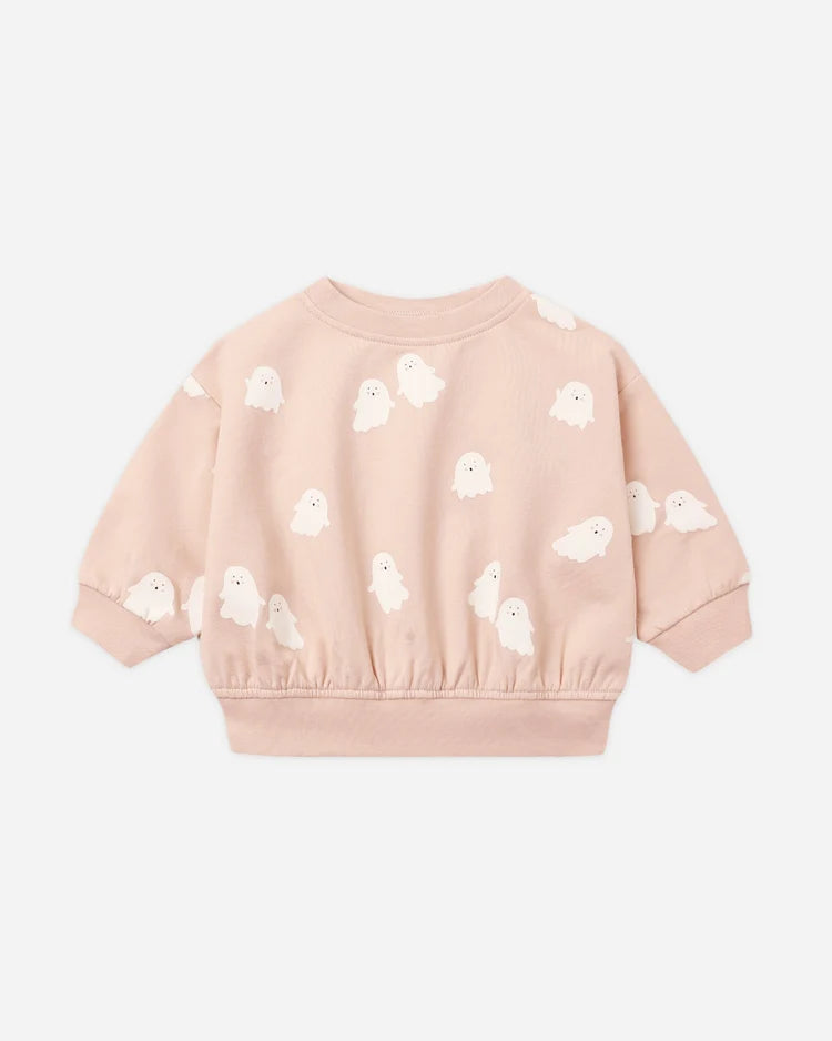 Relaxed Fleece Sweatshirt | Sweet Ghost | Quincy Mae