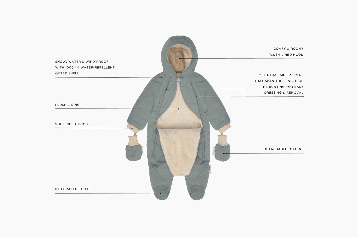 Snow Jumpsuit | 7am Enfant | Smokey