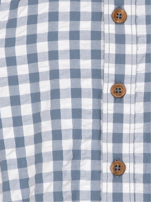 Shorts style Bodysuit | Blue Gingham | Rise Little Earthlings