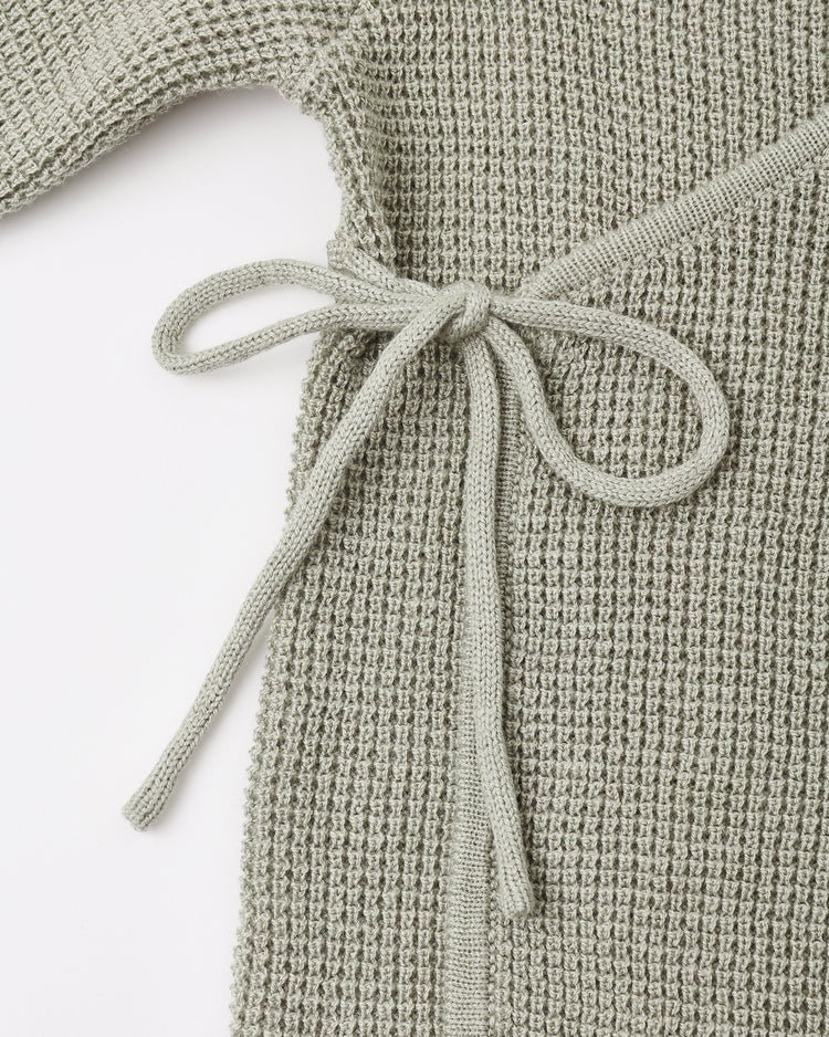 Footed Knit Pant + Wrap Top Set | Laurel | Quincy Mae