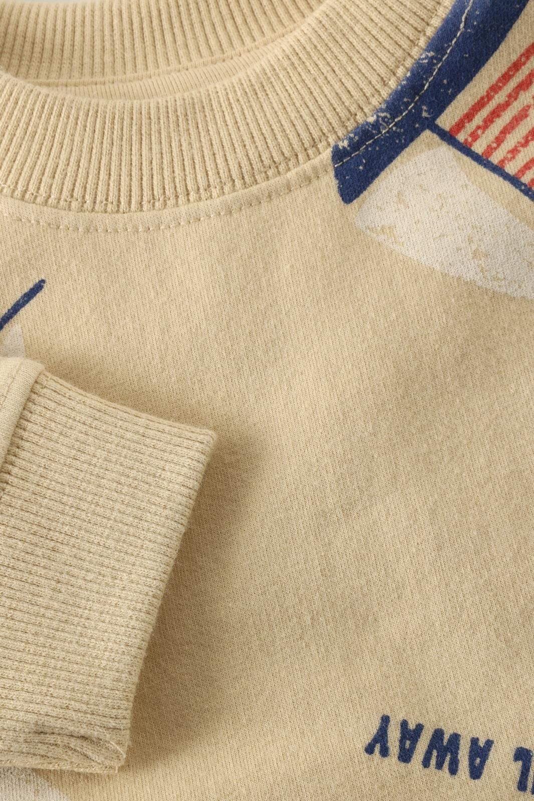 Sweatshirt | Sailboats on Beige | Noppies