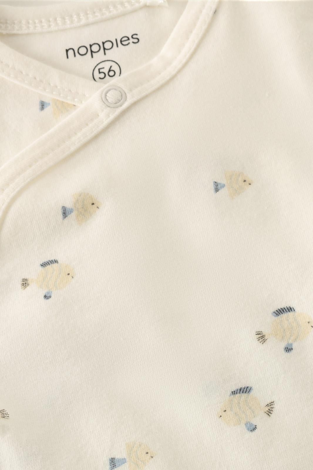 Short-Sleeve Bodysuit | Fish Print | Noppies