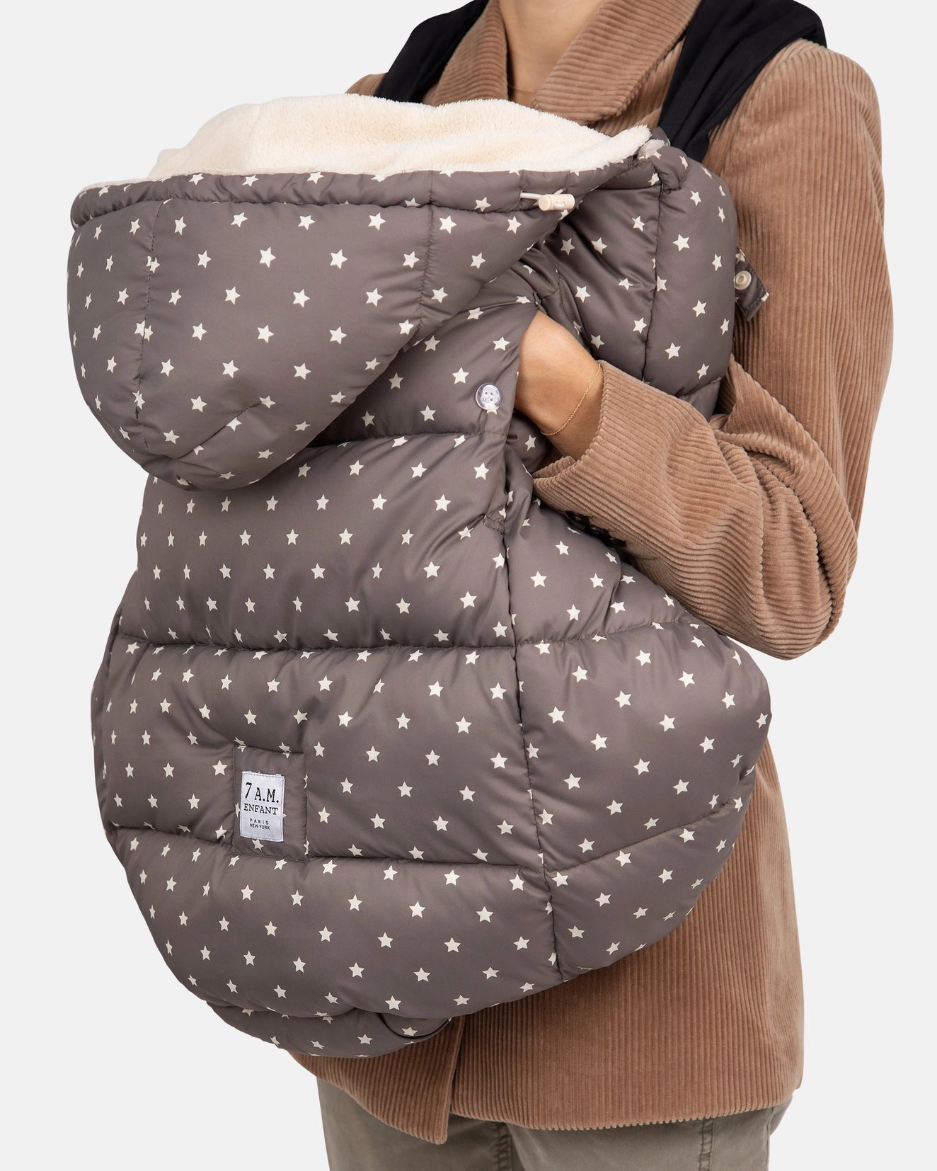 K-Poncho - Plush | 7am Enfant | Ash Oak Stars Heavy Weight