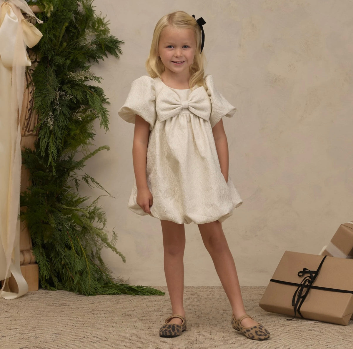 Velvet Bows Set | Black & Ivory | Noralee