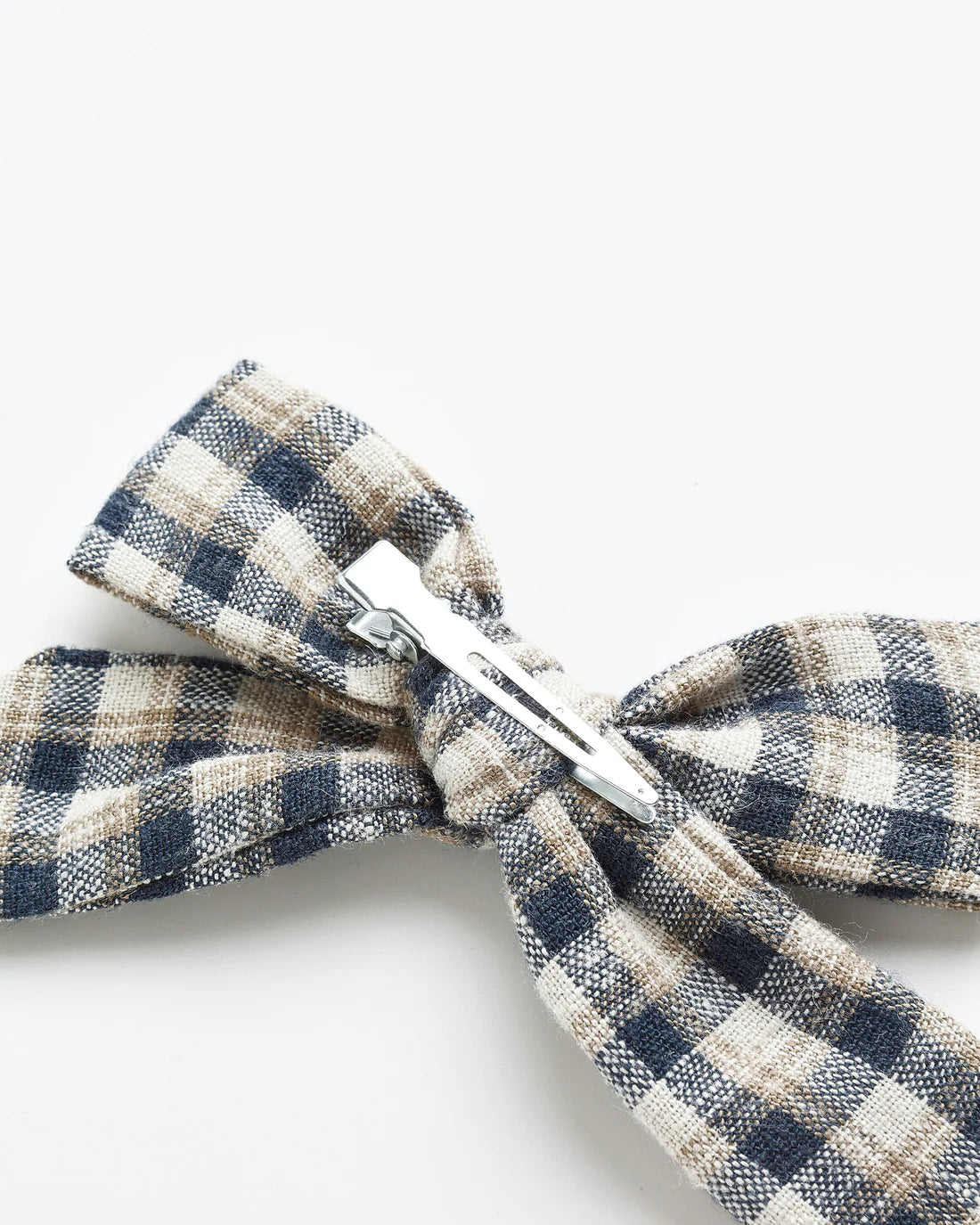 Bow Clip | Navy Check | Rylee & Cru
