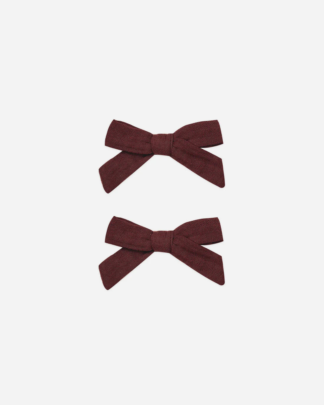 Bow Clips, Set of 2 | Burgundy | Rylee & Cru