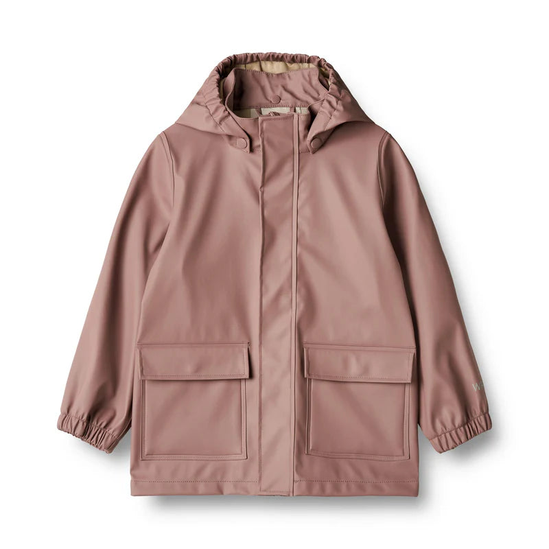Rainwear Ollo Jacket | Dusty Lilac | Wheat Kids