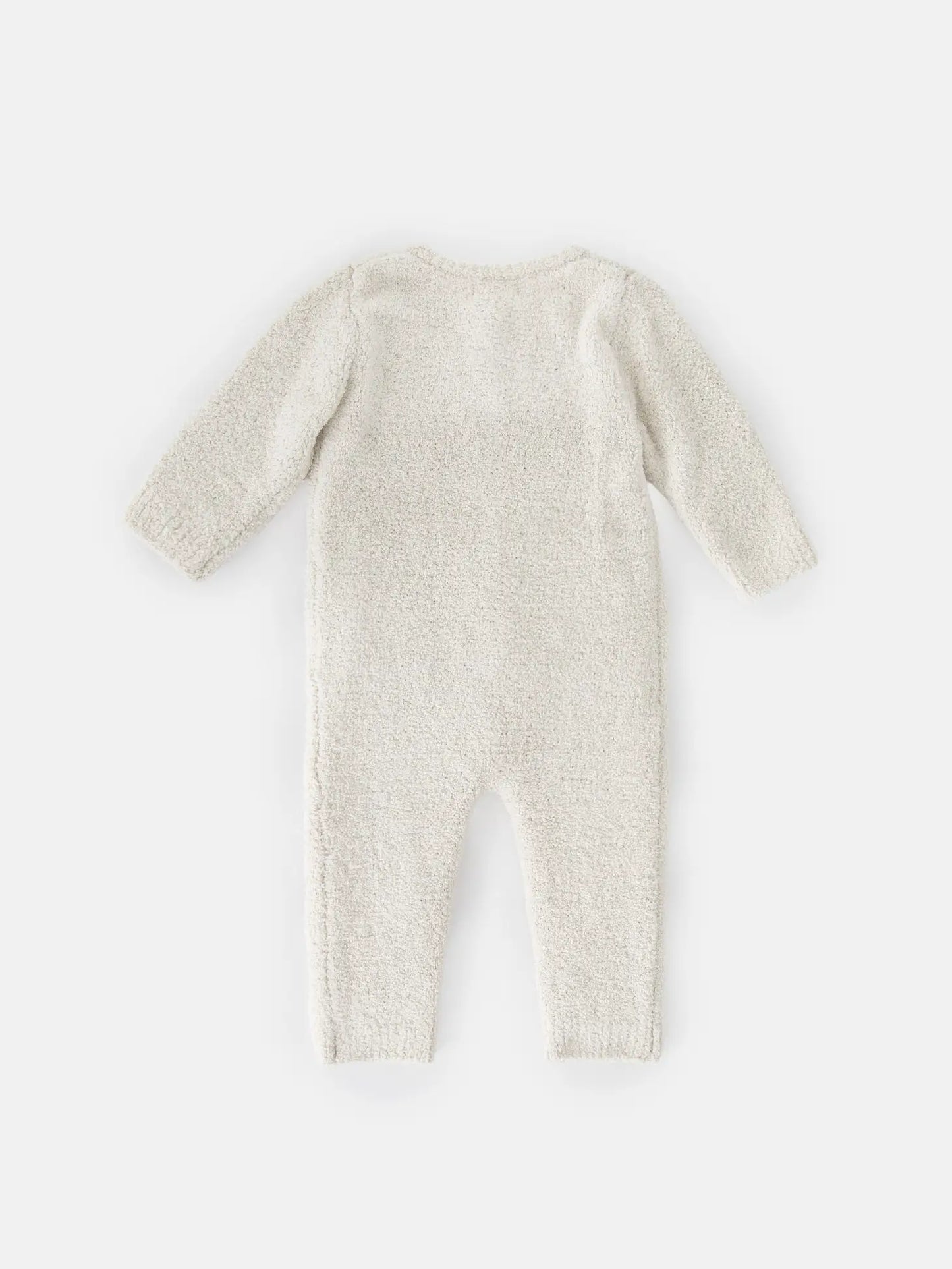 Long Sleeve Romper - Fuzzy | Ecru