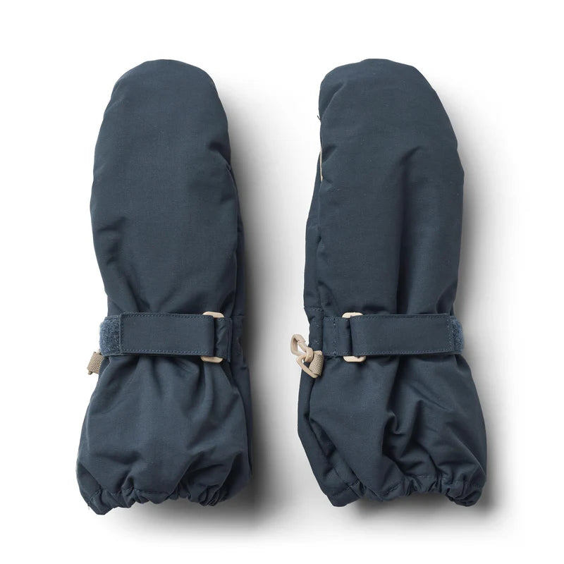 Rain Mittens | Dark Blue | Wheat Kids