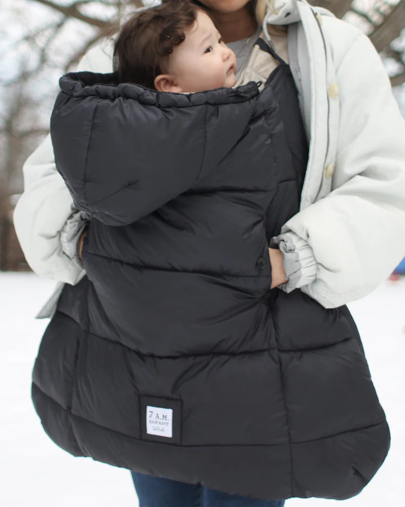 K-Poncho - Plush | 7am Enfant | Heavy Weight Black